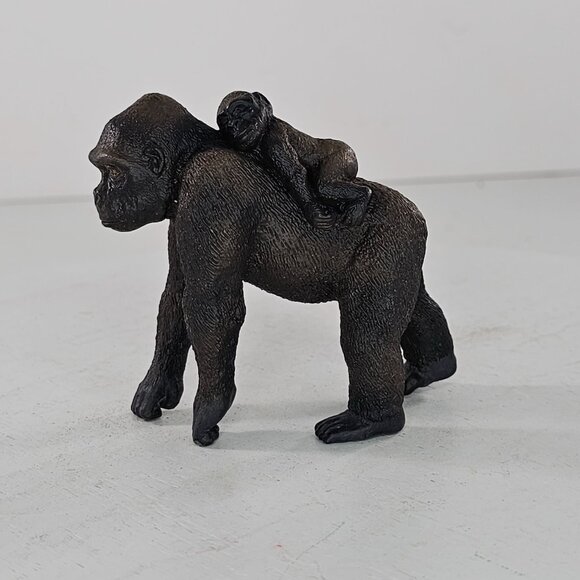 Schleich 14662 Gorilla Female W/ Baby Figure Silverback Wildlife Safari Retired - Picture 2 of 7